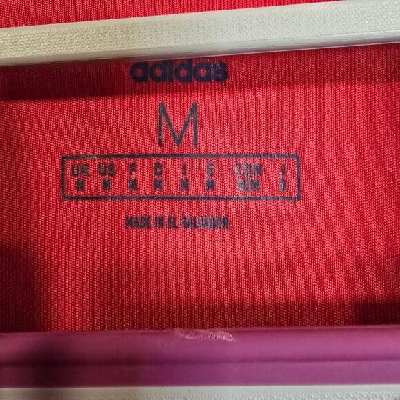 Men's Adidas Red Short Sleeve Golf Athletic Polo | Size Medium - Picture 8 of 9